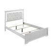 Blaze Modern Style Full 4PC bedroom set made with Wood & LED Headboard in White