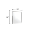 Blaze Modern Style Full 4PC bedroom set made with Wood & LED Headboard in White