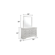 Blaze Modern Style Full 4PC bedroom set made with Wood & LED Headboard in White
