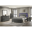 Blaze Modern Style 5-Drawer Chest made with Wood in Gray