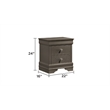 Blaze Modern Style Full 4PC bedroom set made with Wood & LED Headboard in Gray