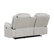 Challenger Modern LED Recliner Loveseat with console Bluetooth speaker in Beige