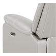 Challenger Modern LED Recliner Loveseat with console Bluetooth speaker in Beige
