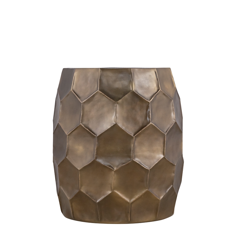 ET-101 END Table made with Aluminum in Gold