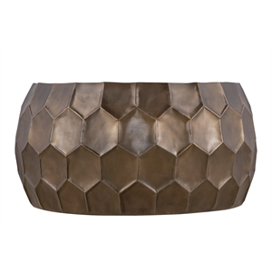 Furnishing CT-101-30-32 Coffee ET-101-25-18 End Table Gold color