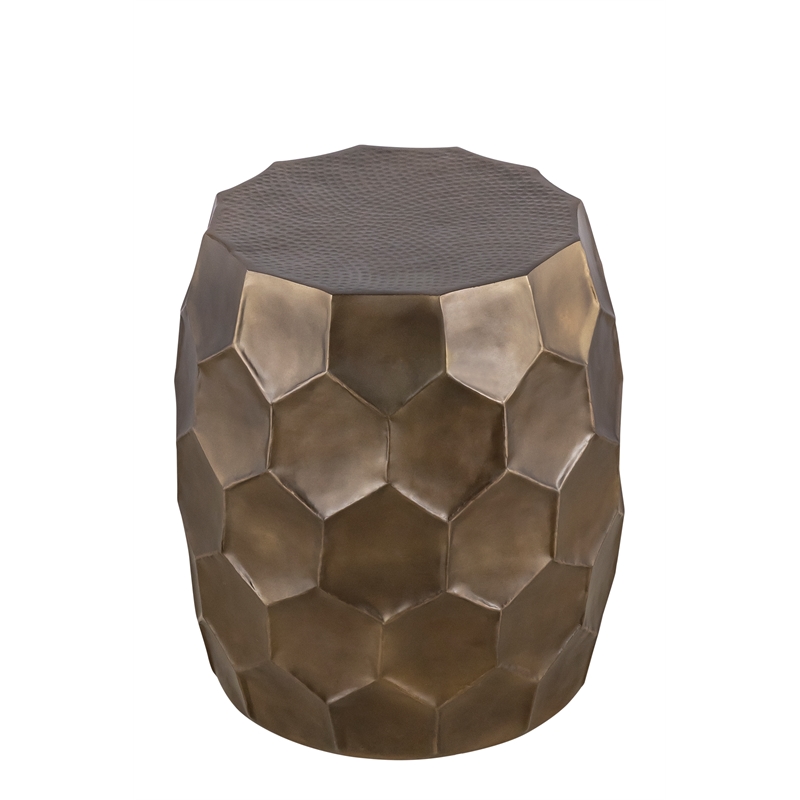 Furnishing CT-101-30-32 Coffee ET-101-25-18 End Table Gold color
