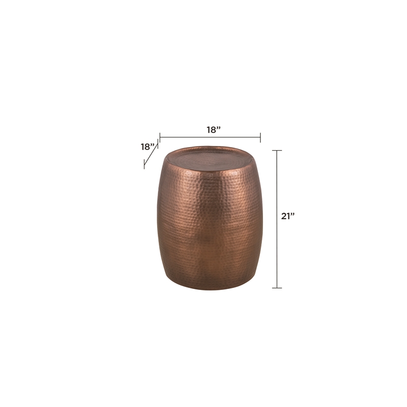 Furnishing ET-501-45-18 END Table made with Aluminum metal Copper