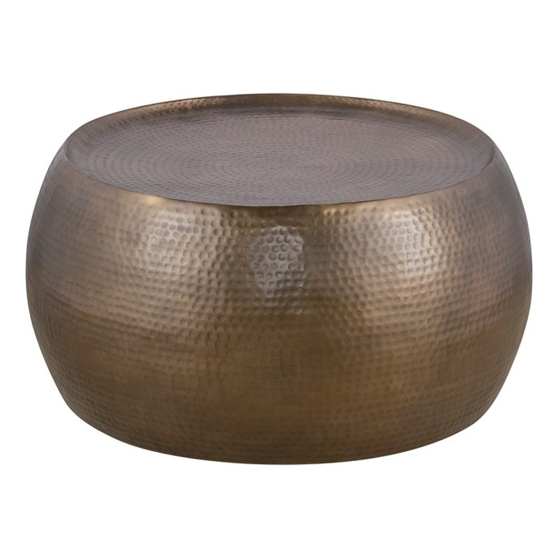 Furnishing CT-501 Coffee Table and ET-501 End Table Set Gold