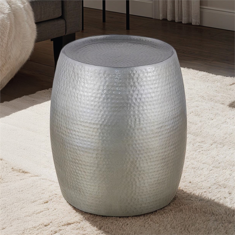 Furnishing CT-501 Coffee Table and ET-501 End Table Set Silver