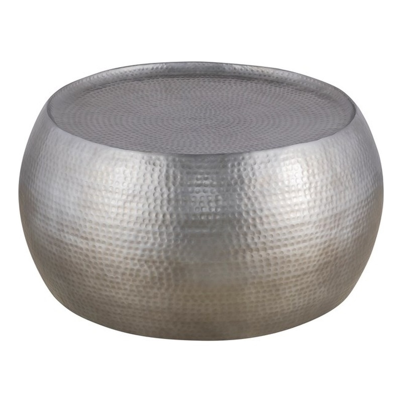Furnishing CT-501 Coffee Table and ET-501 End Table Set Silver