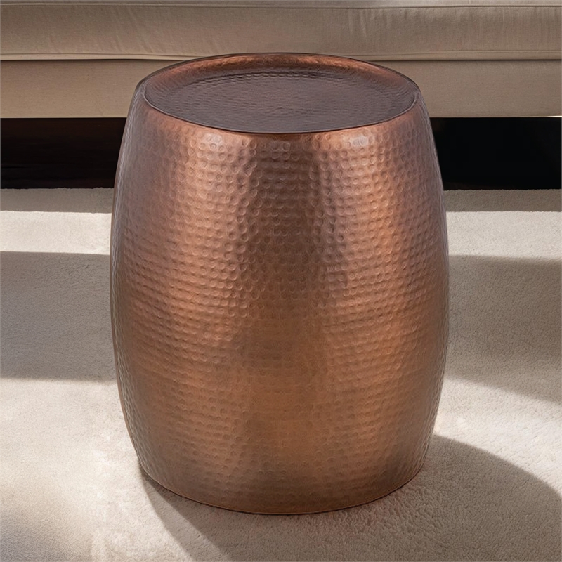 Furnishing CT-501 Coffee Table and ET-501 End Table Set Copper
