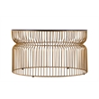 CT901 Round Coffee Table made with metal and Tempered Glass Top Gold