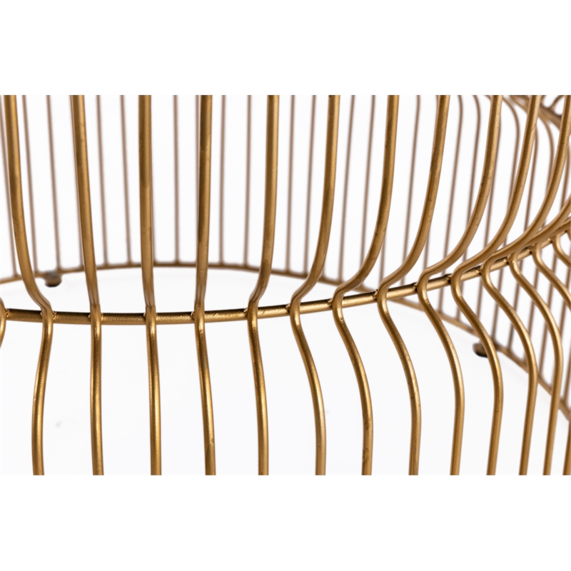 CT901 Round Coffee Table made with metal and Tempered Glass Top Gold