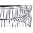 CT901 Round Coffee Table made with metal and Tempered Glass Top Silver