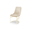 Emrald Modern Gold Legs in Beige Color- 2 Chairs Per Box