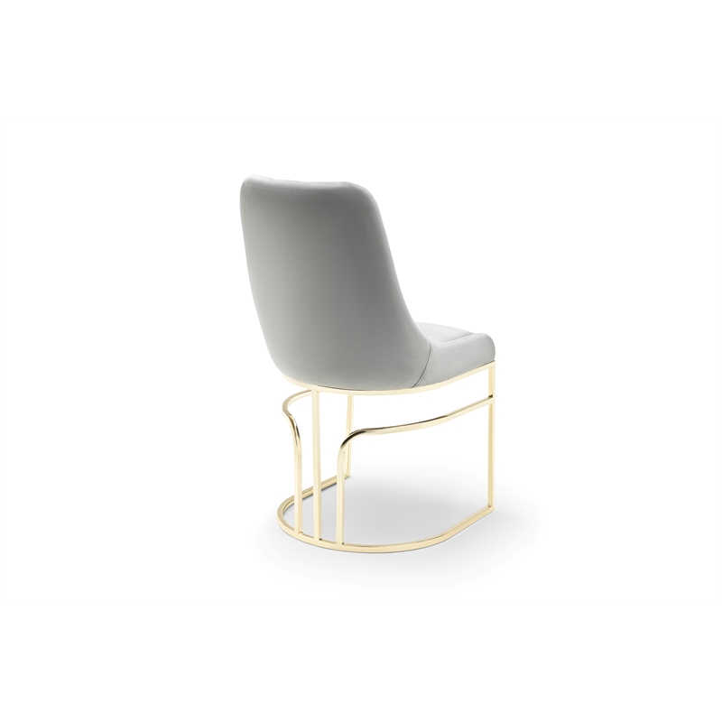 Emrald Modern Gold Legs in Gray Color- 2 Chairs Per Box