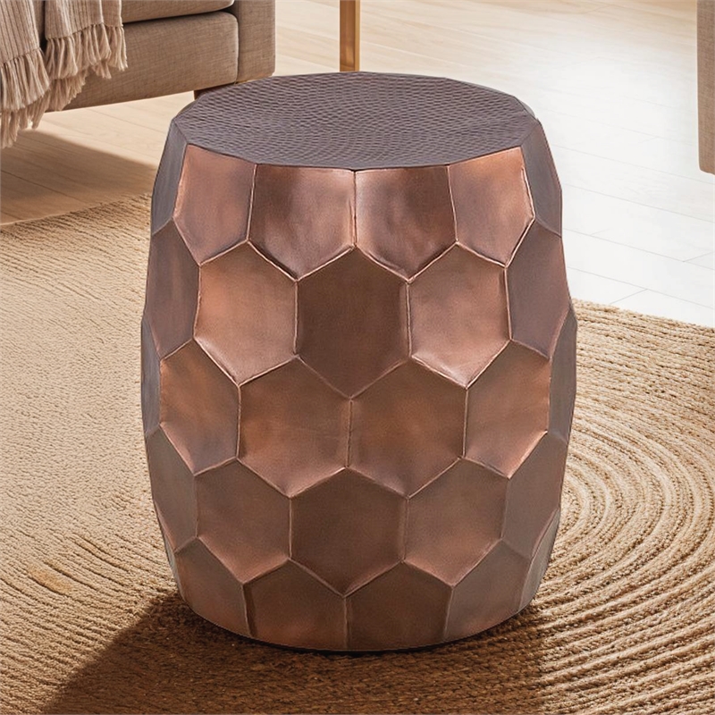 Furnishing CT-101 Coffee Table ET-101 End Table in Copper color