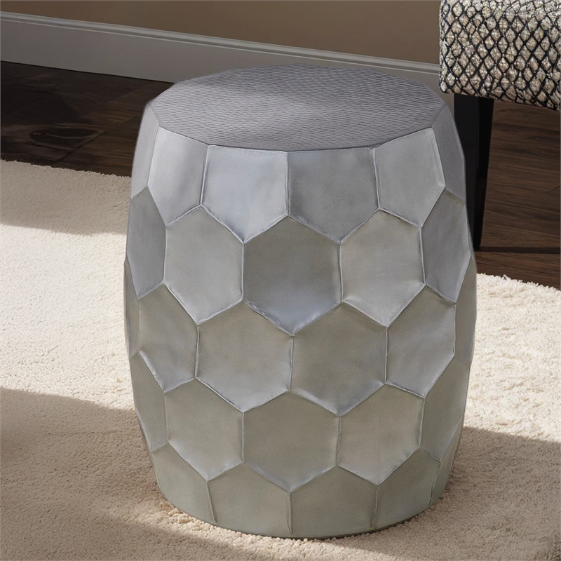 Furnishing CT-101-30-32 Coffee ET-101-25-18 End Table Silver color