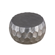 Furnishing CT-101-30-32 Coffee ET-101-25-18 End Table Silver color