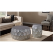 Furnishing CT-101-30-32 Coffee ET-101-25-18 End Table Silver color