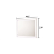 Manhattan Mirror with Lacquer & LED Lighting Solid + Manufactured Wood in White