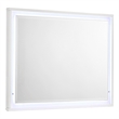 Manhattan Mirror with Lacquer & LED Lighting Solid + Manufactured Wood in White