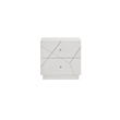 Manhattan King 4-Piece bedroom Set made with wood Lacquer & LED in White