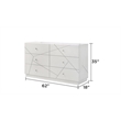 Manhattan King 4-Piece bedroom Set made with wood Lacquer & LED in White