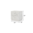 Manhattan King 4-Piece bedroom Set made with wood Lacquer & LED in White