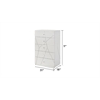 Manhattan King 5-Piece Set including  Storage Chest Made With Wood in White