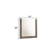 Elara Mirror Made with Manufactured Wood - Gray & Lacquer Finish