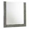 Elara Mirror Made with Manufactured Wood - Gray & Lacquer Finish