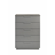 Elara King 5PC Set - Manufactured Wood - Gray & LED Marble Accent Headboard
