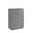Elara King 5PC Set - Manufactured Wood - Gray & LED Marble Accent Headboard