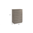 Elara King 5PC Set - Manufactured Wood - Gray & LED Marble Accent Headboard