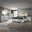 Soul Queen 5PC Set including Manufactured Wood & Marble Accents in White