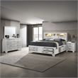 Soul King 4PC Set including Manufactured Wood & Marble Accents in White