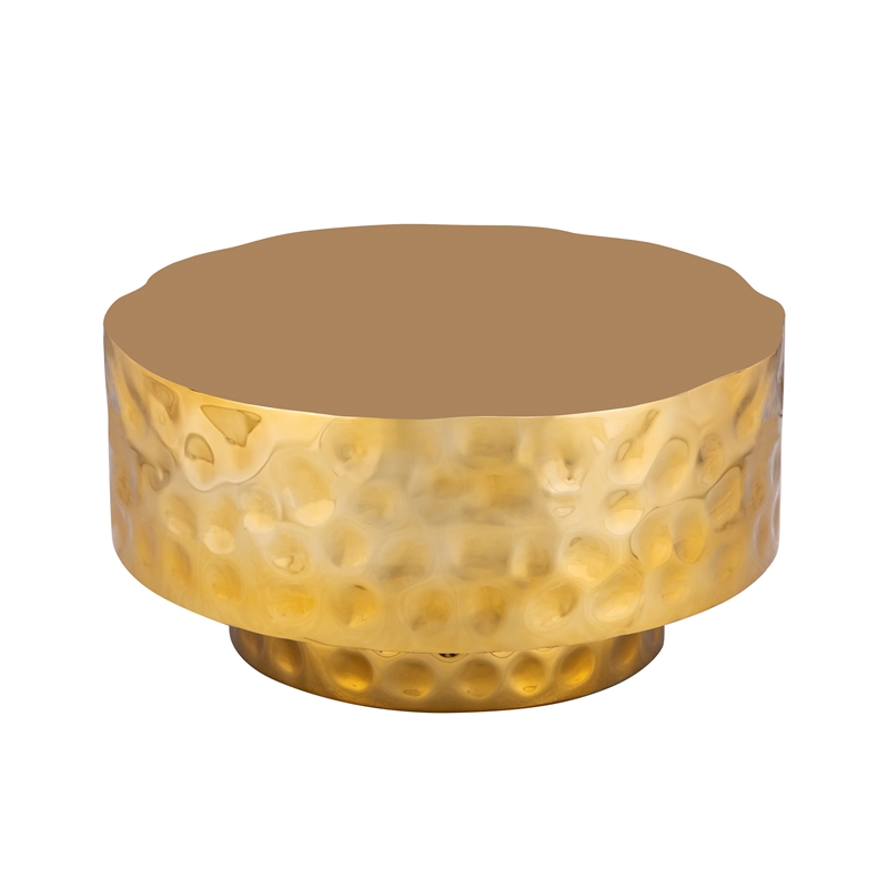 CT 90 Modern Style Coffee Table made with Metal in Gold