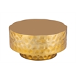 CT 90 Modern Style Coffee Table made with Metal in Gold