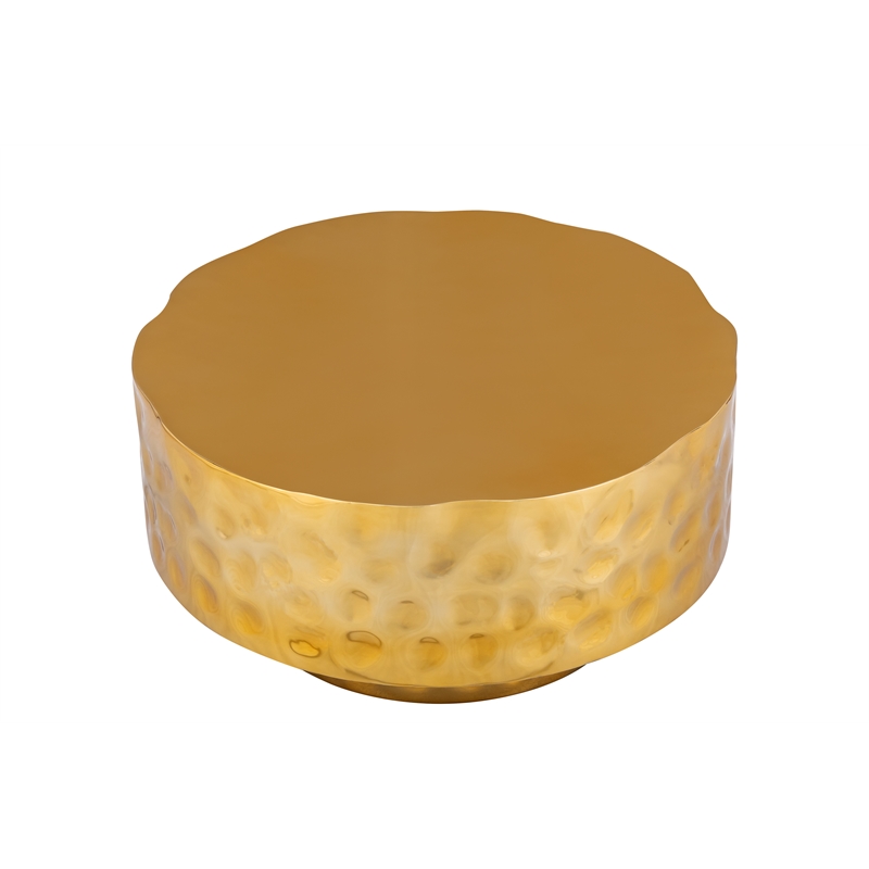 CT 90 Modern Style Coffee Table made with Metal in Gold