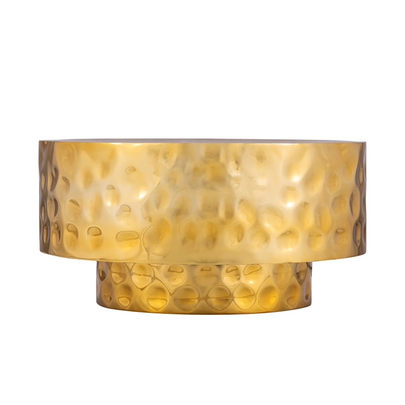 CT 90 Modern Style Coffee Table made with Metal in Gold