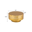 CT 90 Modern Style Coffee Table made with Metal in Gold