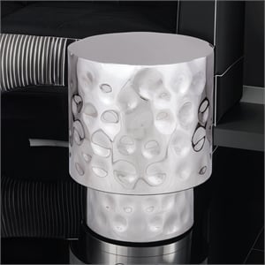 ET 90 END Table Modern Style Table made with Metal in Silver