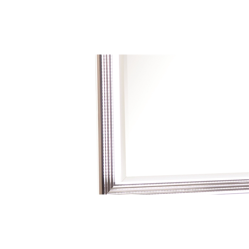Desire Mirror with Manufactured WoodFrame   LED Lighting in White(NO DRESSER)