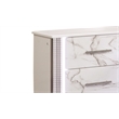 Desire Nightstand with Manufactured Wood LED Lighting in White