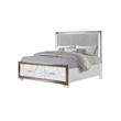 Desire King 4PC Set including  Manufactured Wood LED Lighting in White