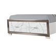 Desire King 4PC Set including  Manufactured Wood LED Lighting in White