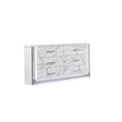 Desire King 4PC Set including  Manufactured Wood LED Lighting in White