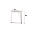 Desire King 4PC Set including  Manufactured Wood LED Lighting in White