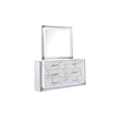 Desire King 4PC Set including  Manufactured Wood LED Lighting in White